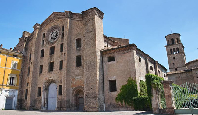 facciata della chiesa di san Francesco del Prato a Parma
