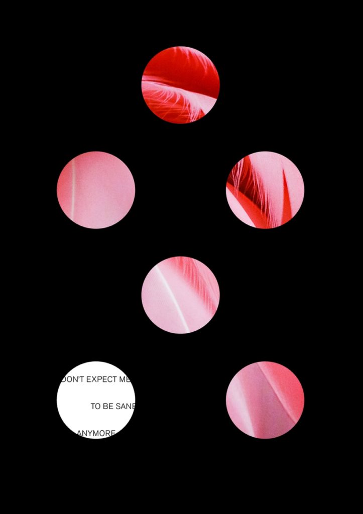 Logo Artissima per Abstract sex immagini rosse rosa e fucsia spuntano in cerchi su fondo nero