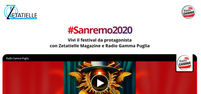 Con Zetatielle potete essere tutti opinionisti: primo piano della home page con il logo del magazine e di radio gamma puglia