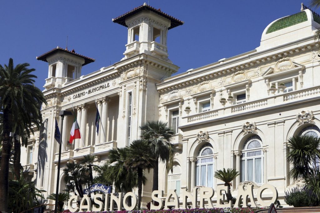 C'era una volta Sanremo Canzone italiana, nella foto il casinò di Sanremo