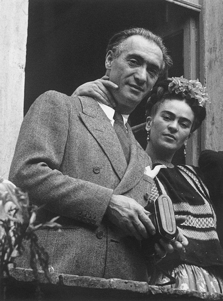 Frida Kahlo e Nick Muray dal. Balcone foto biancone nero