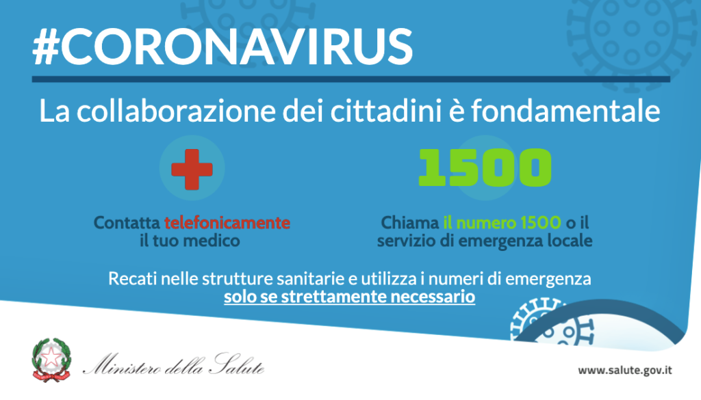 Coronavirus Milano la slide del ministerpo della Salute con i numeri da chiamare in caso di sintomi