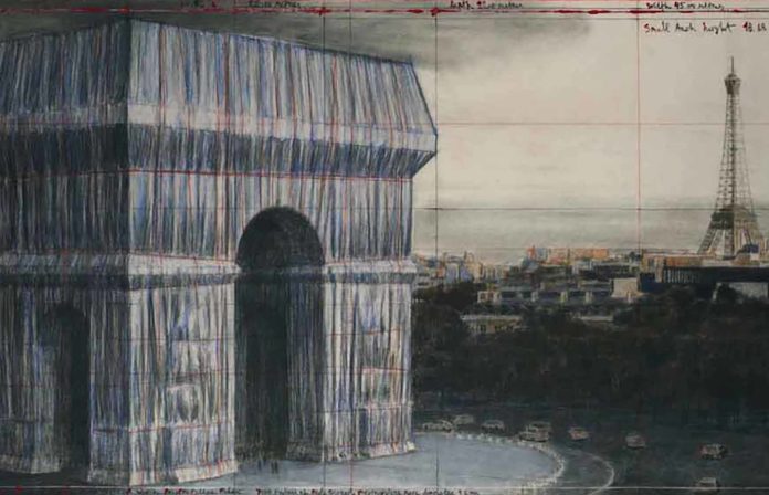 Christo impacchetta l'Arc de Triomphe l'artista bulgaro incanterà Parigi è Land Art