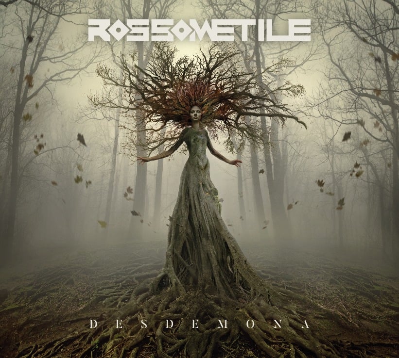 Rossometile pubblicano “Desdemona”, il nuovo album. La copertina del disco che raffigura un albero con le sembianze di una stregam all'interno di un bosco avvolto dalla nebbia