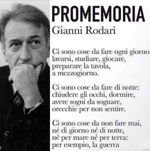 Gianni Rodari, cento anni di fantasia e non sentirli sul lago d'Orta il centenario dell. Autore. Una filastrocca delle più famose e l'autore in bianco e nero 