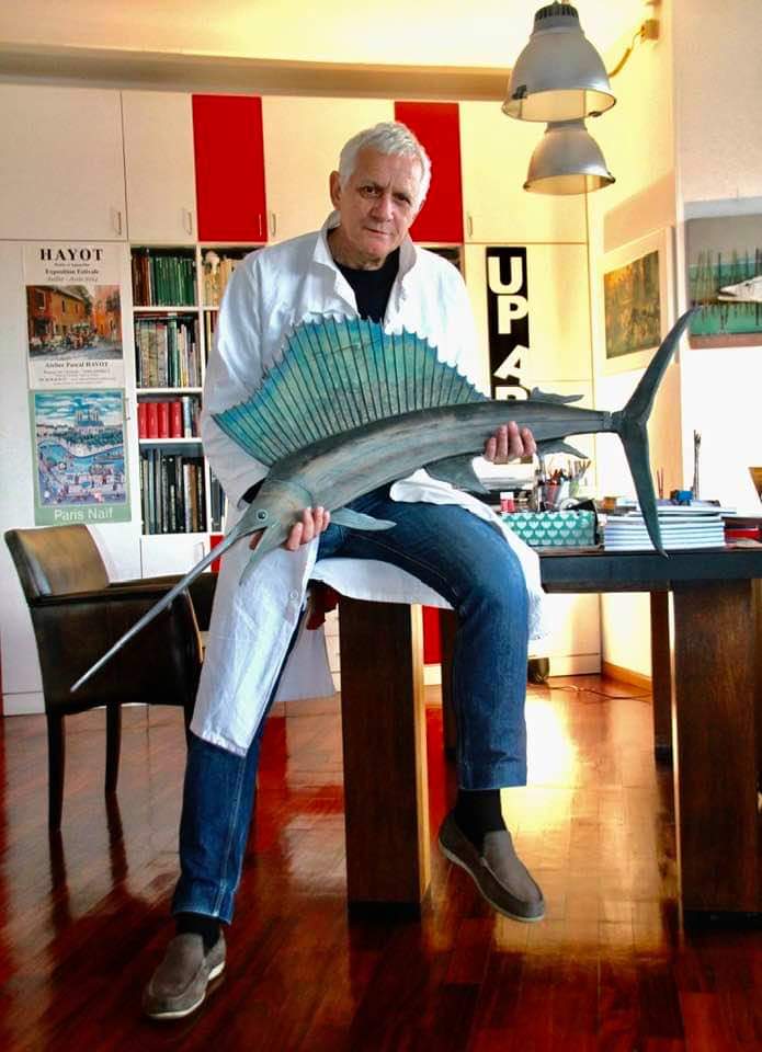 Umberto Pettene con il Marlin