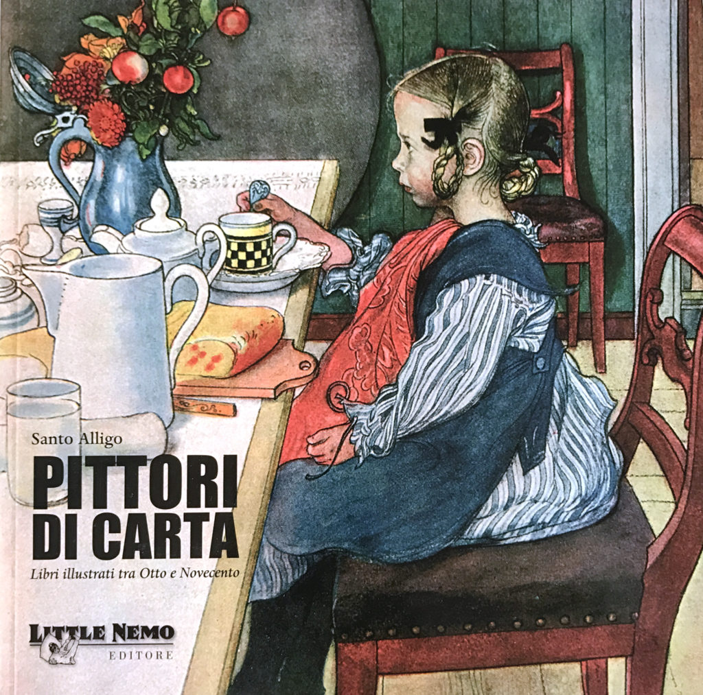 Pittori di carta", la magia delle illustrazioni raccontata da Santo Alligo. Copertina del quarto volume libri illustrati tra Ottobre Novecento 