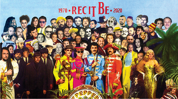 rec it be - larsen premoli. nella foto la copertina del progetto ispirata al celebre album dei beatles 