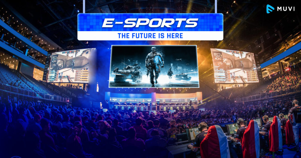 eSports un palazzetto pieno di giocatori di videogames