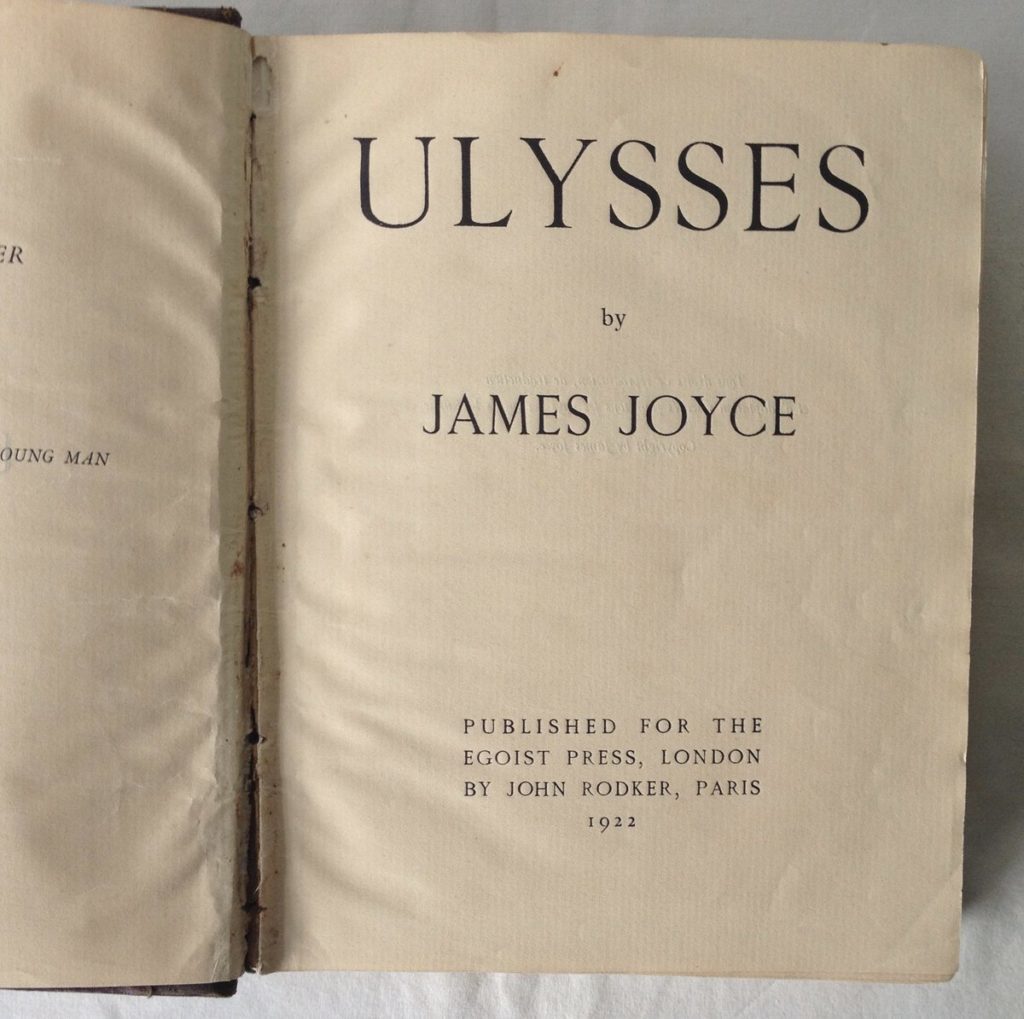 Bloomsday, oggi in tutto il mondo si celebra James Joyce. La prima edizione del romanzo copertina interna