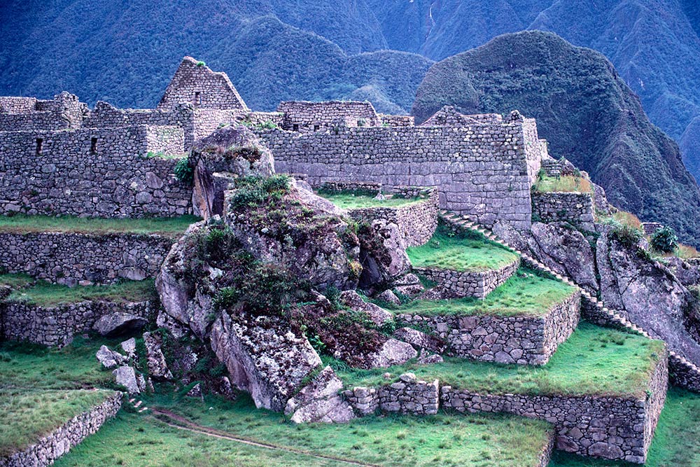Tour Virtuale a Machu Picchu: la meraviglia del Perù. Gli enormi blocchi di pietra della Cittadella.