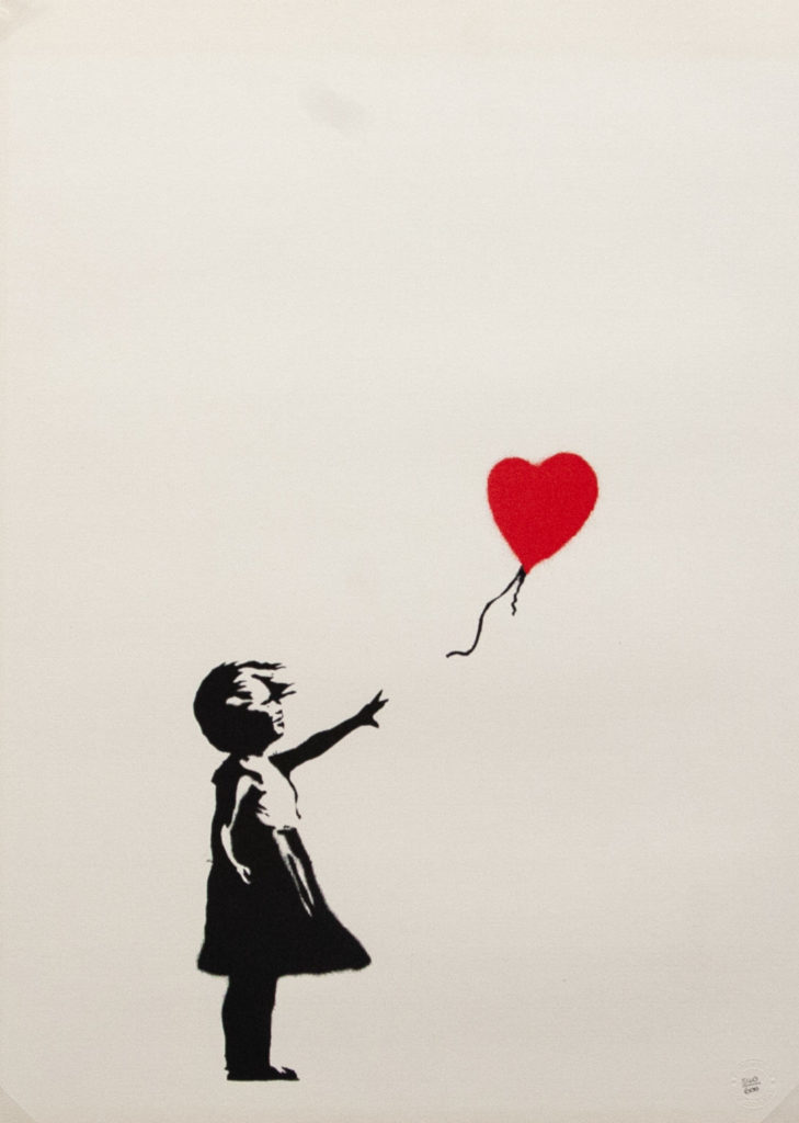 Banksy girl with Balloon 
