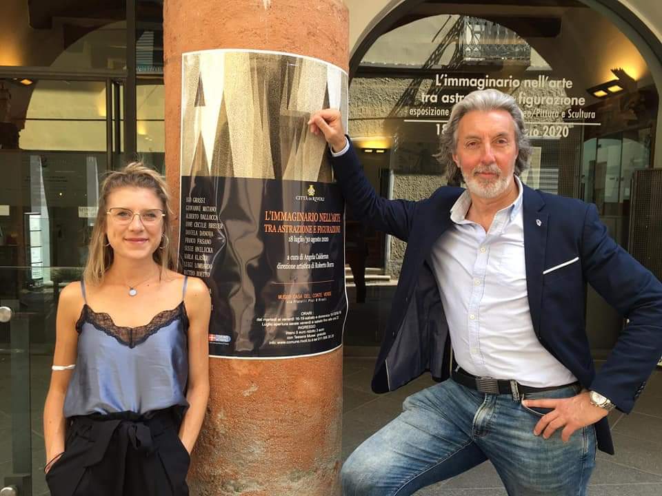 Astrazione e figurazione creano un' immaginario d'arte alla Casa del Conte Verde. Angela Calderan e Roberto Borra direttore artistico