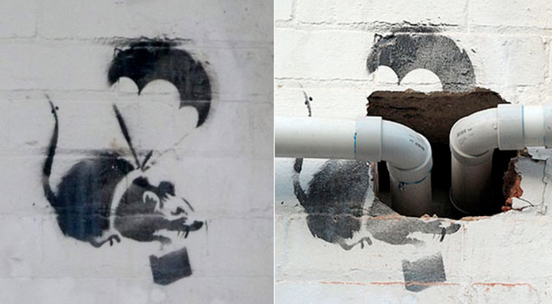 Maldestri d'arte, i più grossi  e incredibili danni dell'esercito dei selfie, Parachuting Rat 