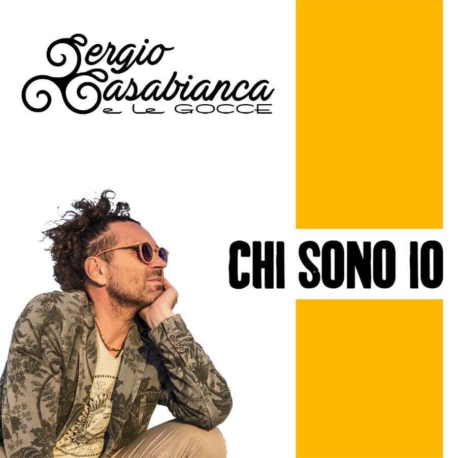 chi sono io sergio casabianca la copertina dell'album che ritrae il cantautore con il gomito appoggiato al mento di profilo