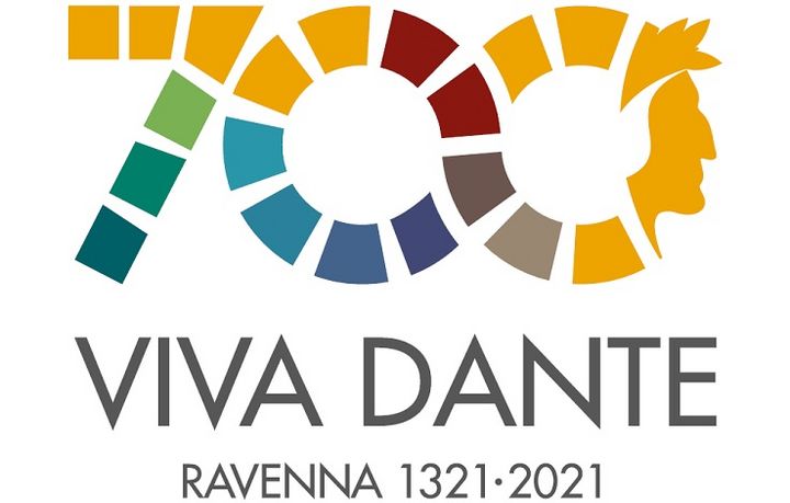 Sommo Poeta Dante il logo del centenario 700 viva Dante