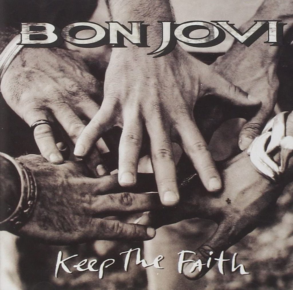 bon jovi - la copertina dell'album keep the faith