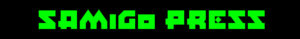 Samigo Press il logo verde su sfondo nero