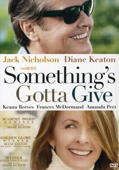 cinema a casa - la locandina del film "Tutto può succedere" con in primo piano la foto dei due attori protagonisti Jack Nocholson e Diane Keaton