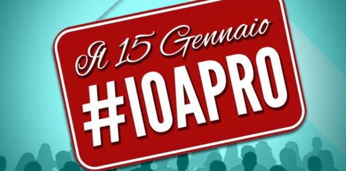 #ioapro dal 15 gennaio: il cartello