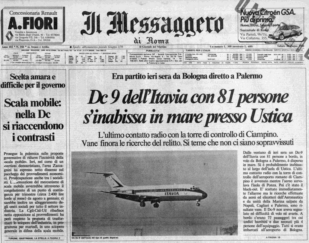 ivan graziani viaggi e intemperie - il-messaggero-sabato-28-giugno-1980