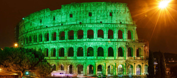 San Patrizio colora di verde tutta l'Italia