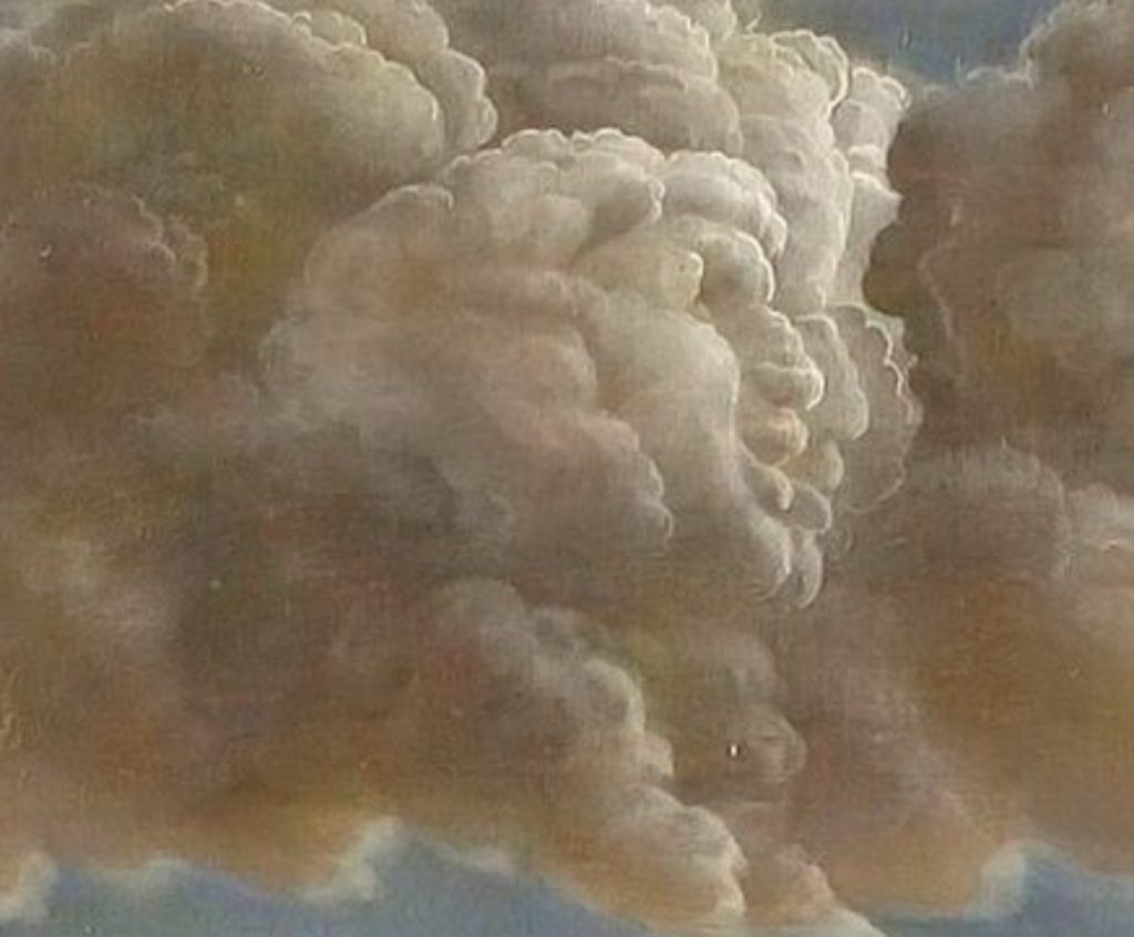 Pareidolia, l'illusione di vedere facce ovunque. Nuvole del Mantegna 