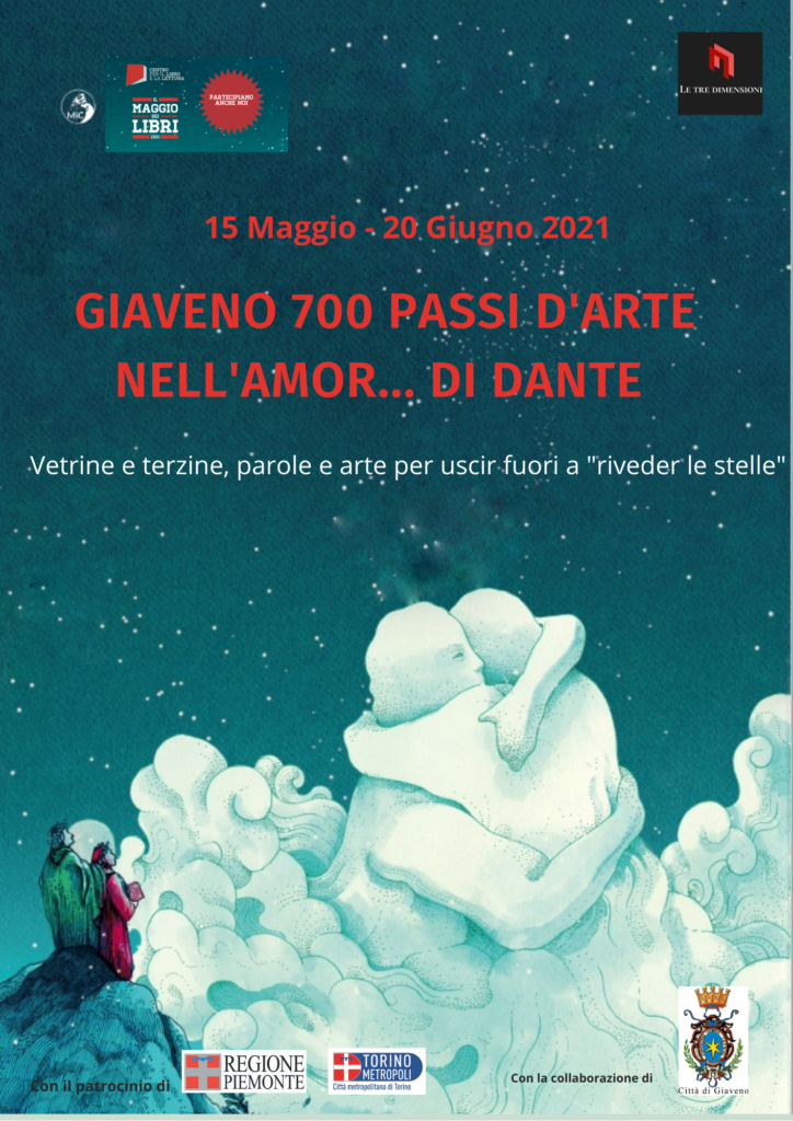 Dante Giaveno, 700 passi d'arte nell'amor...di Dante. Locandina. 