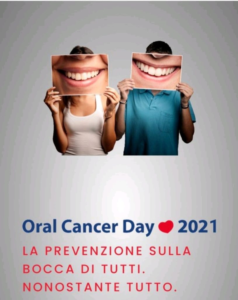 Oral Cancer Day: prevenire tramite autoanalisi del cavo orale. Locandina ANDI 