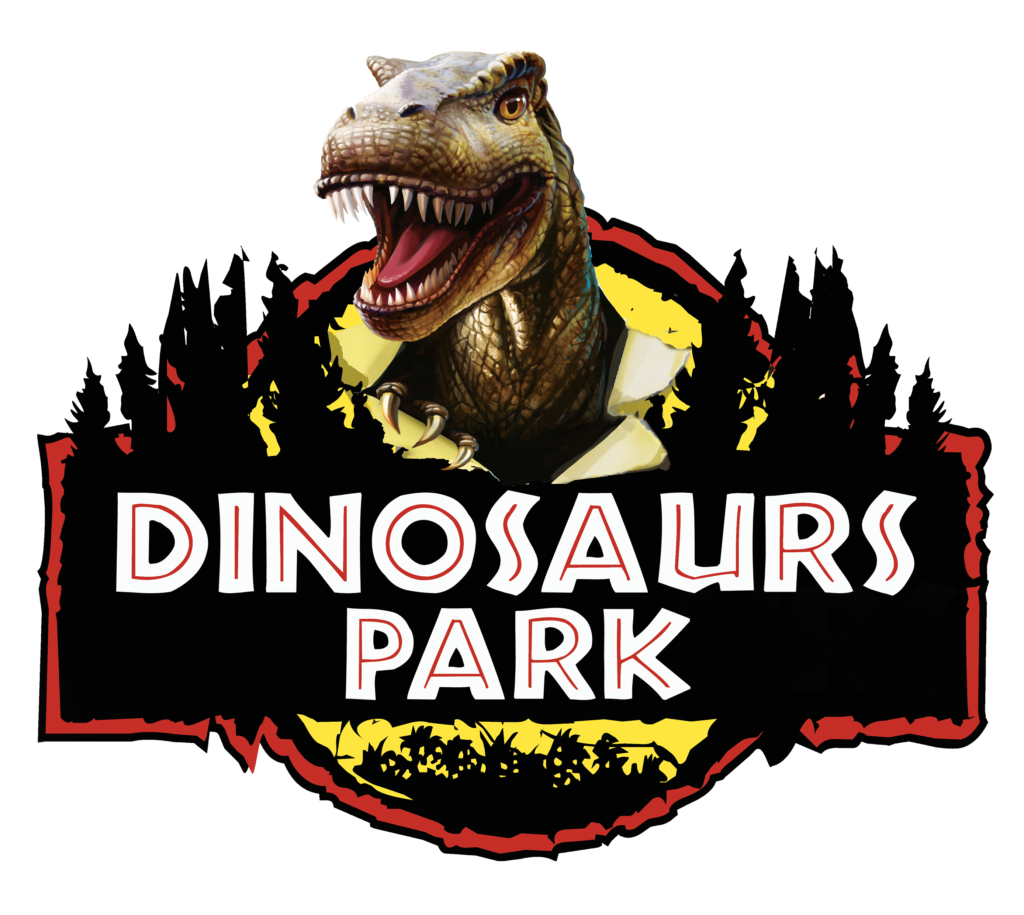 T-rex - la locandina con il logo in stile jurassic park