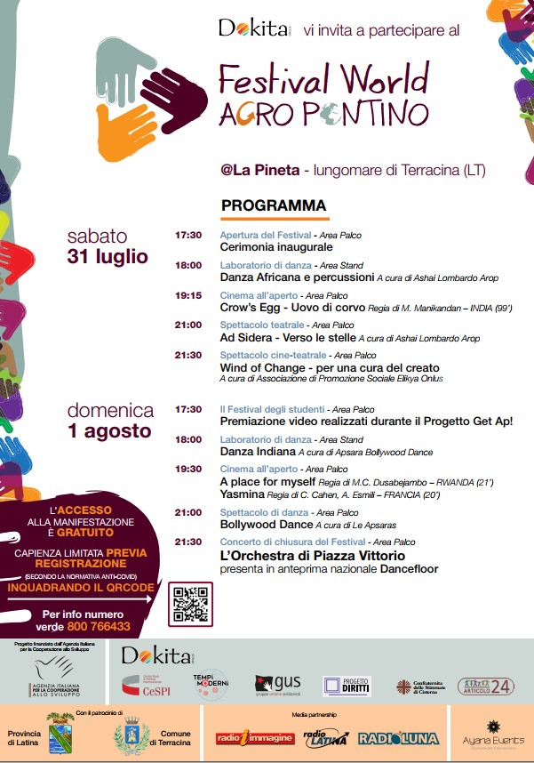 inclusione sociale - il programma dettagliato del festival dell'agro pontino