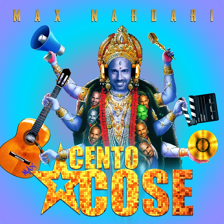 cento cose - la copertina del singolo che vede max nardaari ritratto come un buddha