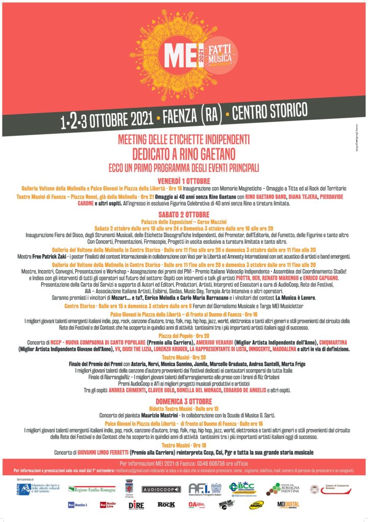 il programma dell'evento