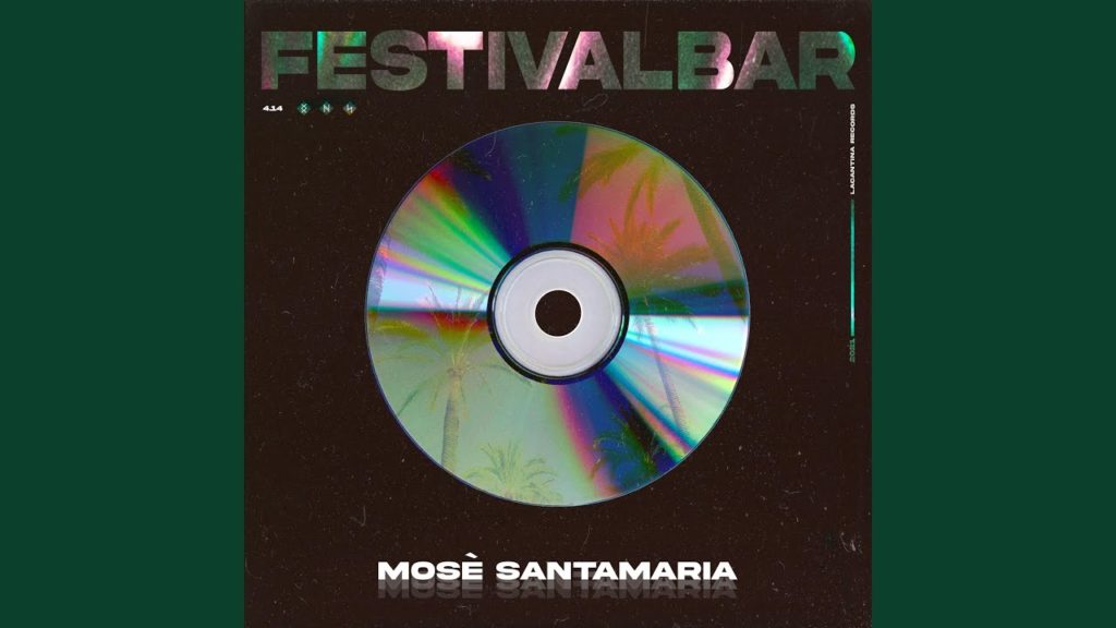 festivalbar - la copertina del singolo che raffigura un cd su sfondo nero