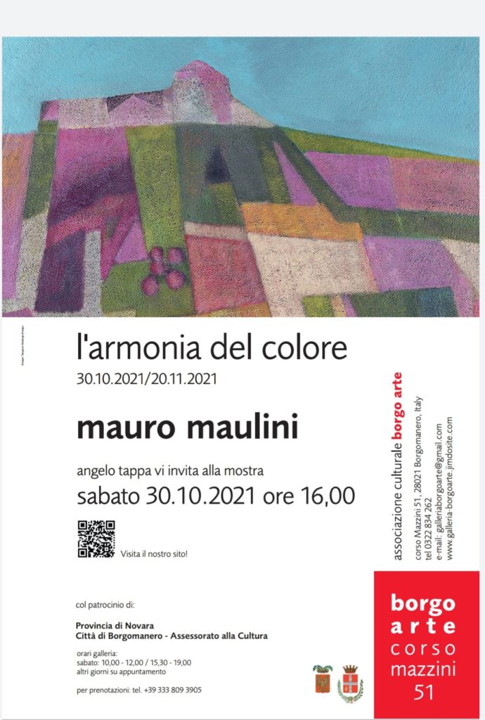 Mauro Maulini, l'armonia del colore alla galleria Borgoarte. Locandina 