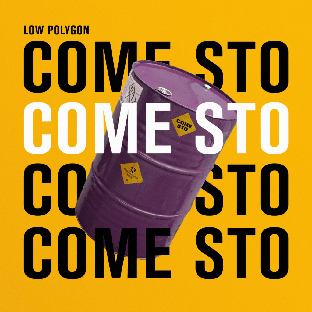 low polygon - la copertina del singolo come sto che raffigura un barile di petrolio 