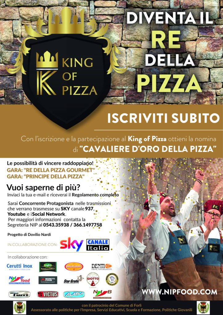 la locandina di king o fpizza con le modalità di partecipazione