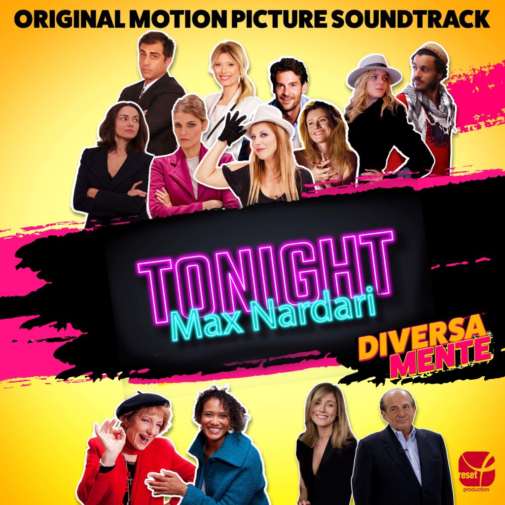 tonight - la copertina del singolo di max nardari, che è la locandina del prograamma tv diversamente