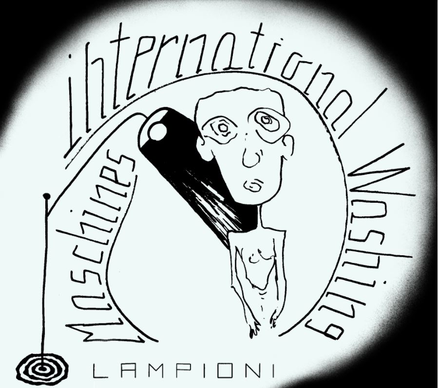 lampioni - la copertina del singolo, che rappresenta il disegno in bianco e nero di un unomo nudo, illuminato da un lampione