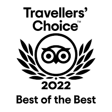 Logo di Tripadvisor travellers' Choice, best of the best. La top five delle destinazioni di tendenza.