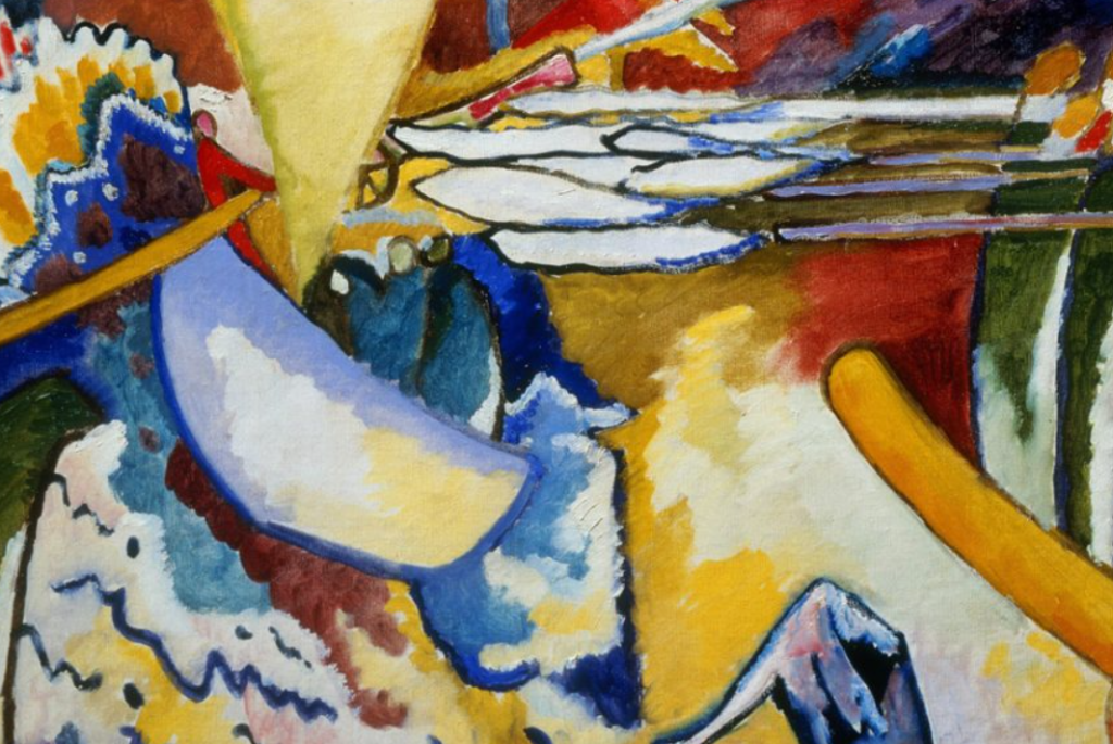quadreo astratto con clori azzurro rosso e giallo
2022 le mostre da non perdere: da Canova a Klimt, passando per i Surrealisti.