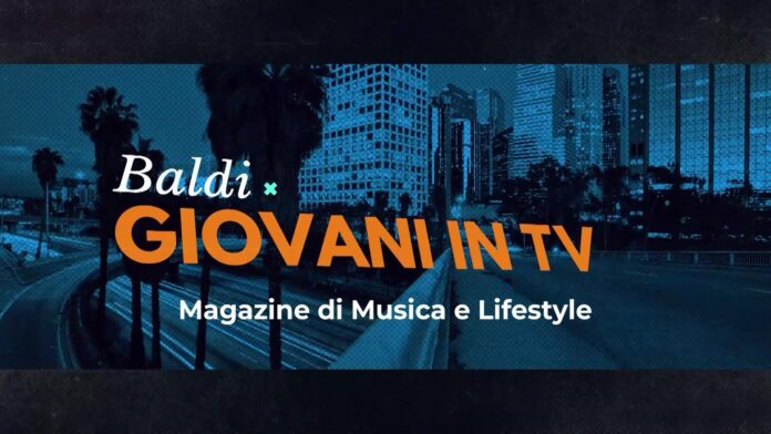 baldi giovani in tv - il logo del programma televisivo con la scritta di colore arancione