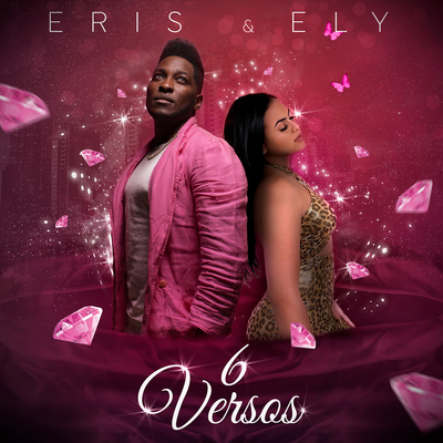 6 versos - la copertina del singolo, su sfondo fucsia, con eris a sinistra, in giacca rosa e ely a destra, con un vestito leopardato