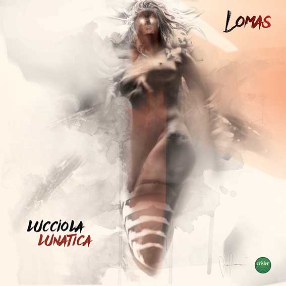 lomas - la copertina di lucciola lunatica che raffigura una donna seminuda, col corpo a forma di insetto