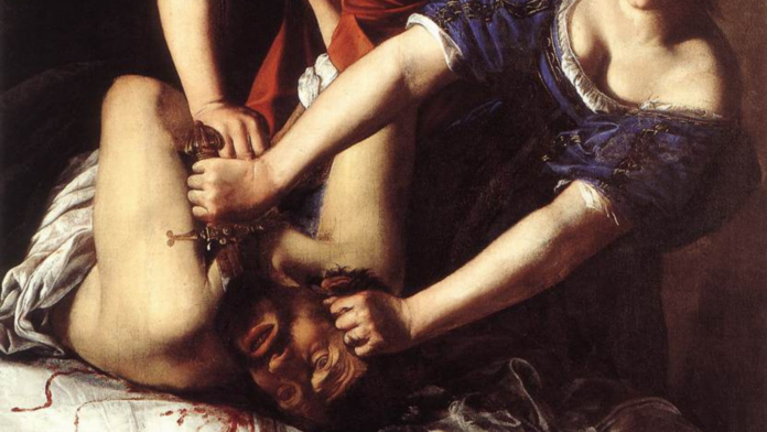 Artemisia Gentileschi, il dramma e la vendetta .il. Quadro Giuditta è Oloferne