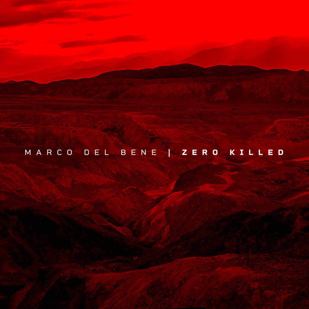 zero killed - la coopertina del disco che raffigura un paesaggio montuoso colorato di rosso