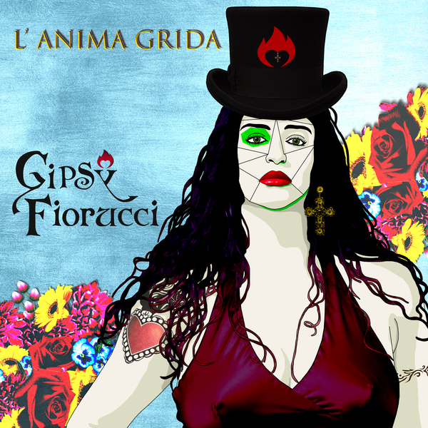 l'anima grida - la copertina del singolo, che vede gipsy fiorucci rappresentata con un disegno