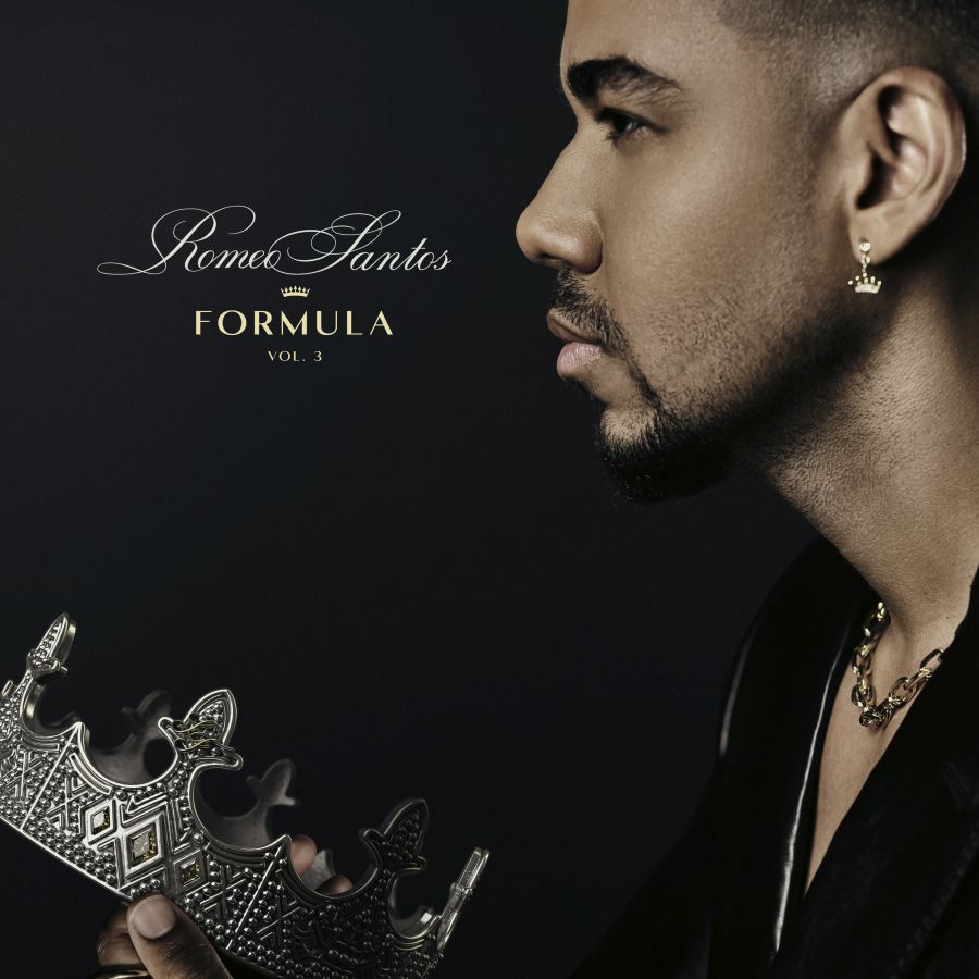 romeo santos - la copertina del nuovo album che lo vede ritratto di profilo, su sfondo nero