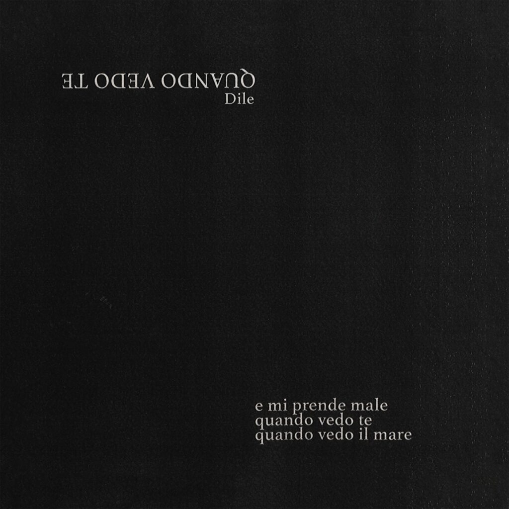 dile - la copertina nera del nuovo singolo "quando vedo tee"