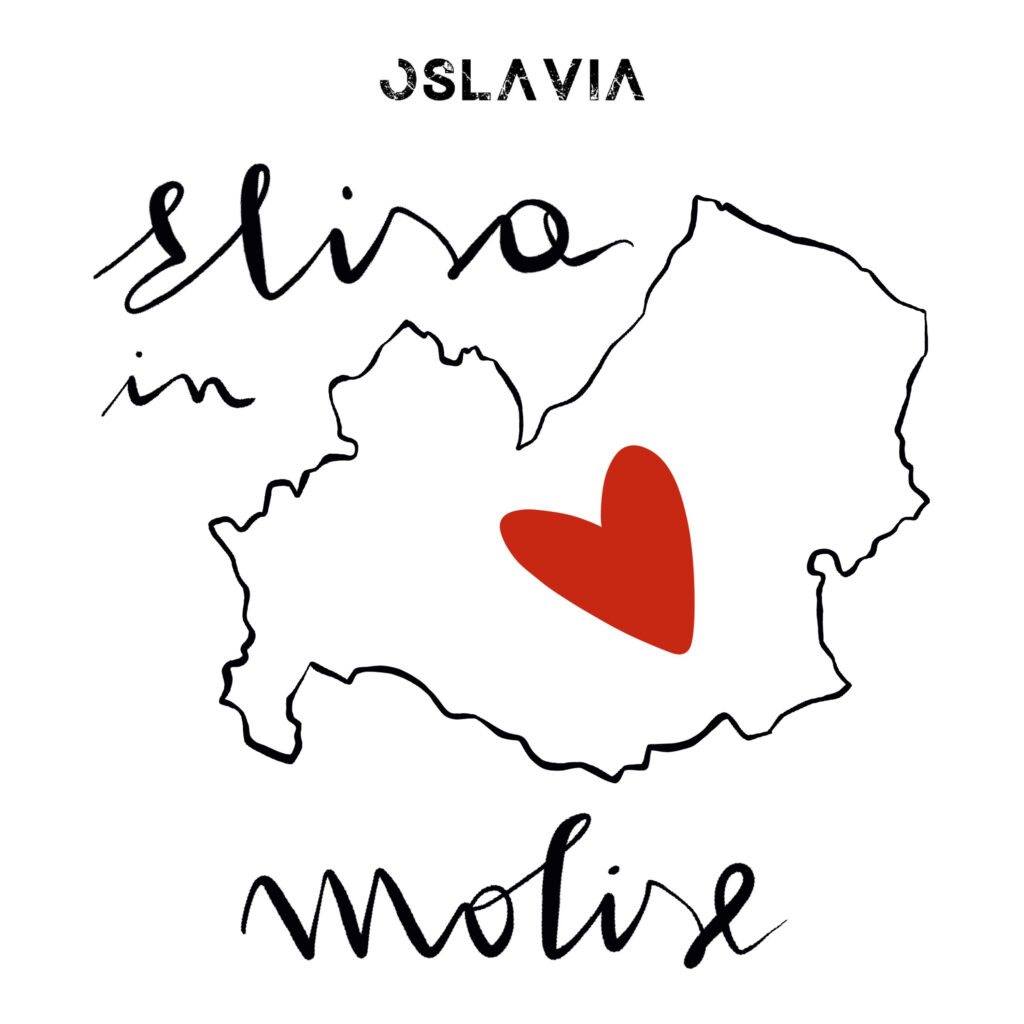Elisa in Molise: la copertina del singolo degli Oslavia, che raffigura un disegno della regione del sud Italia